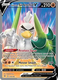 Pokémon-Karte Galarian Sirfetch'd V 174/185