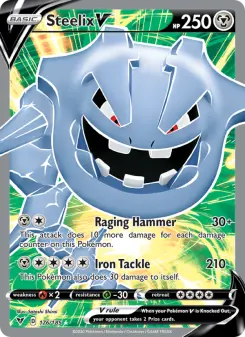 Pokémon-Karte Steelix V 176/185