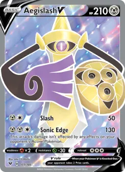 Pokémon-Karte Aegislash V 177/185