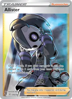 Pokémon-Karte Allister 179/185