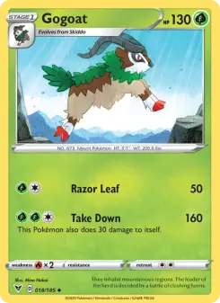 Pokémon-Karte Gogoat 018/185