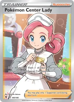 Pokémon-Karte Pokémon Center Lady 185/185