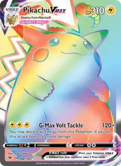 Pokémon-Karte Pikachu VMAX 188/185