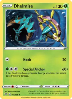 Pokémon-Karte Dhelmise 019/185