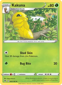 Pokémon-Karte Kakuna 002/185