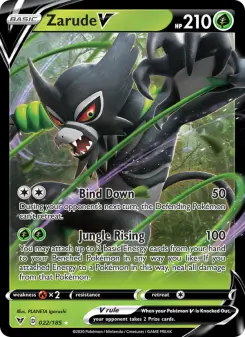 Pokémon-Karte Zarude V 022/185