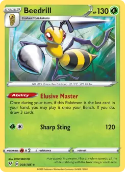 Pokémon-Karte Beedrill 003/185