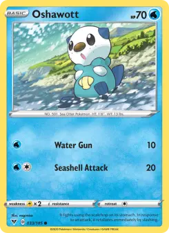 Pokémon-Karte Oshawott 033/185