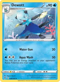Pokémon-Karte Dewott 034/185