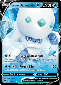 Pokémon-Karte Galarian Darmanitan V 036/185