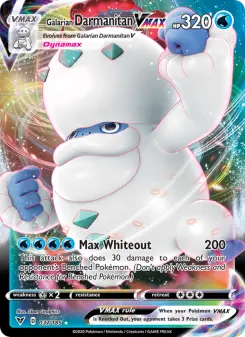 Pokémon-Karte Galarian Darmanitan VMAX 037/185