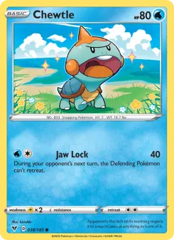 Pokémon-Karte Chewtle 038/185