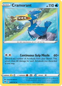 Pokémon-Karte Cramorant 040/185