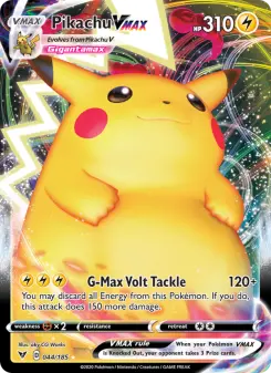 Pokémon-Karte Pikachu VMAX 044/185
