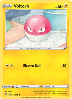 Pokémon-Karte Voltorb 045/185