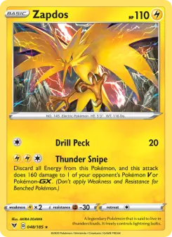 Pokémon-Karte Zapdos 048/185