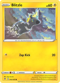 Pokémon-Karte Blitzle 053/185