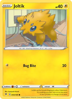 Pokémon-Karte Joltik 055/185