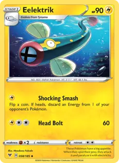 Pokémon-Karte Eelektrik 058/185