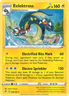 Pokémon-Karte Eelektross 059/185