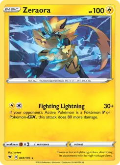 Pokémon-Karte Zeraora 061/185