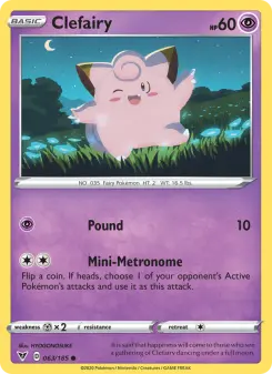 Pokémon-Karte Clefairy 063/185