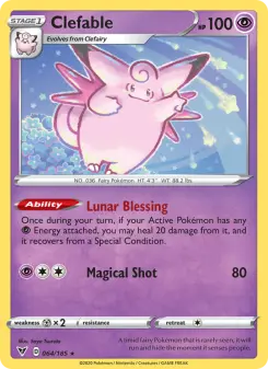 Pokémon-Karte Clefable 064/185