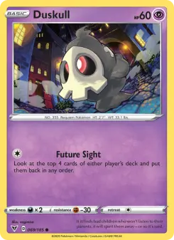 Pokémon-Karte Duskull 069/185