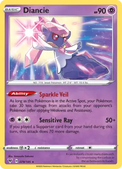 Pokémon-Karte Diancie 079/185