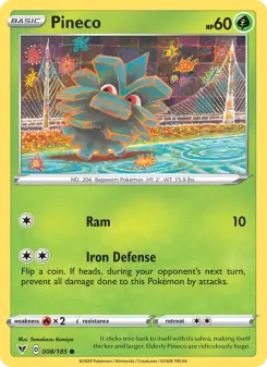 Pokémon-Karte Pineco 008/185