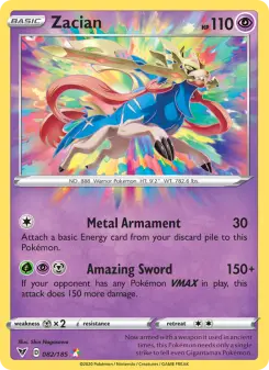 Pokémon-Karte Zacian 082/185