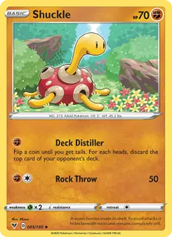 Pokémon-Karte Shuckle 085/185