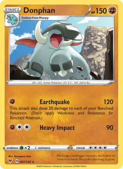 Pokémon-Karte Donphan 087/185