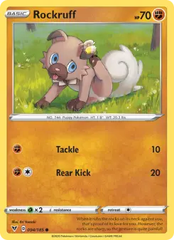 Pokémon-Karte Rockruff 094/185