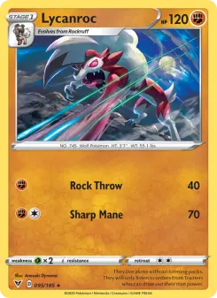 Pokémon-Karte Lycanroc 095/185