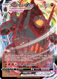 Pokémon-Karte Coalossal VMAX 099/185