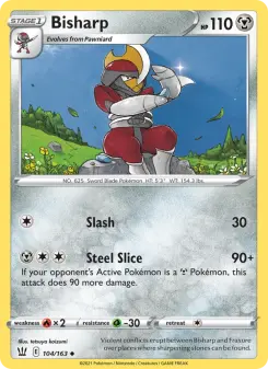 Pokémon-Karte Bisharp 104/163