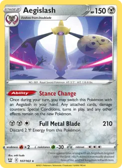 Pokémon-Karte Aegislash 107/163