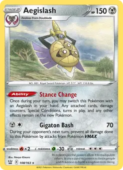 Pokémon-Karte Aegislash 108/163