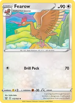 Pokémon-Karte Fearow 112/163