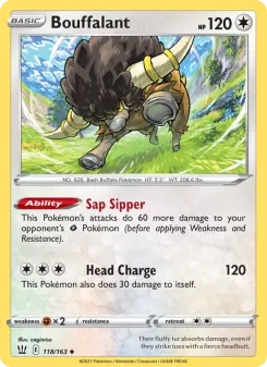 Pokémon-Karte Bouffalant 118/163