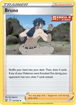 Pokémon-Karte Bruno 121/163