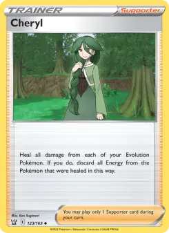 Pokémon-Karte Cheryl 123/163