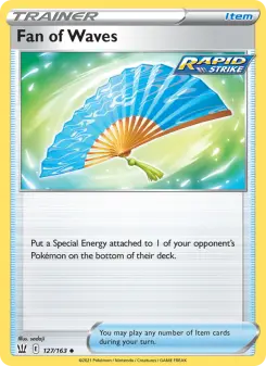 Pokémon-Karte Fan of Waves 127/163
