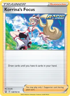 Pokémon-Karte Korrina's Focus 128/163