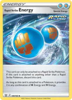 Pokémon-Karte Rapid Strike Energy 140/163