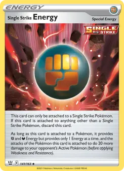 Pokémon-Karte Single Strike Energy 141/163