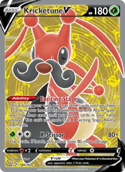 Pokémon-Karte Kricketune V 142/163