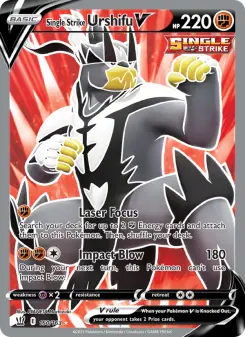 Pokémon-Karte Single Strike Urshifu V 150/163