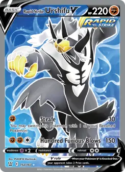 Pokémon-Karte Rapid Strike Urshifu V 152/163